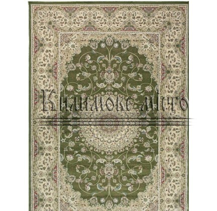 Високощільний килим Royal Esfahan-1.5 2194B Green-Cream - высокое качество по лучшей цене в Украине.